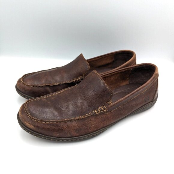 Born Thaton Shoes Mens Size 9.5 M Brown Driving Loafers Leather Slip-On Moccasin - Picture 3 of 8